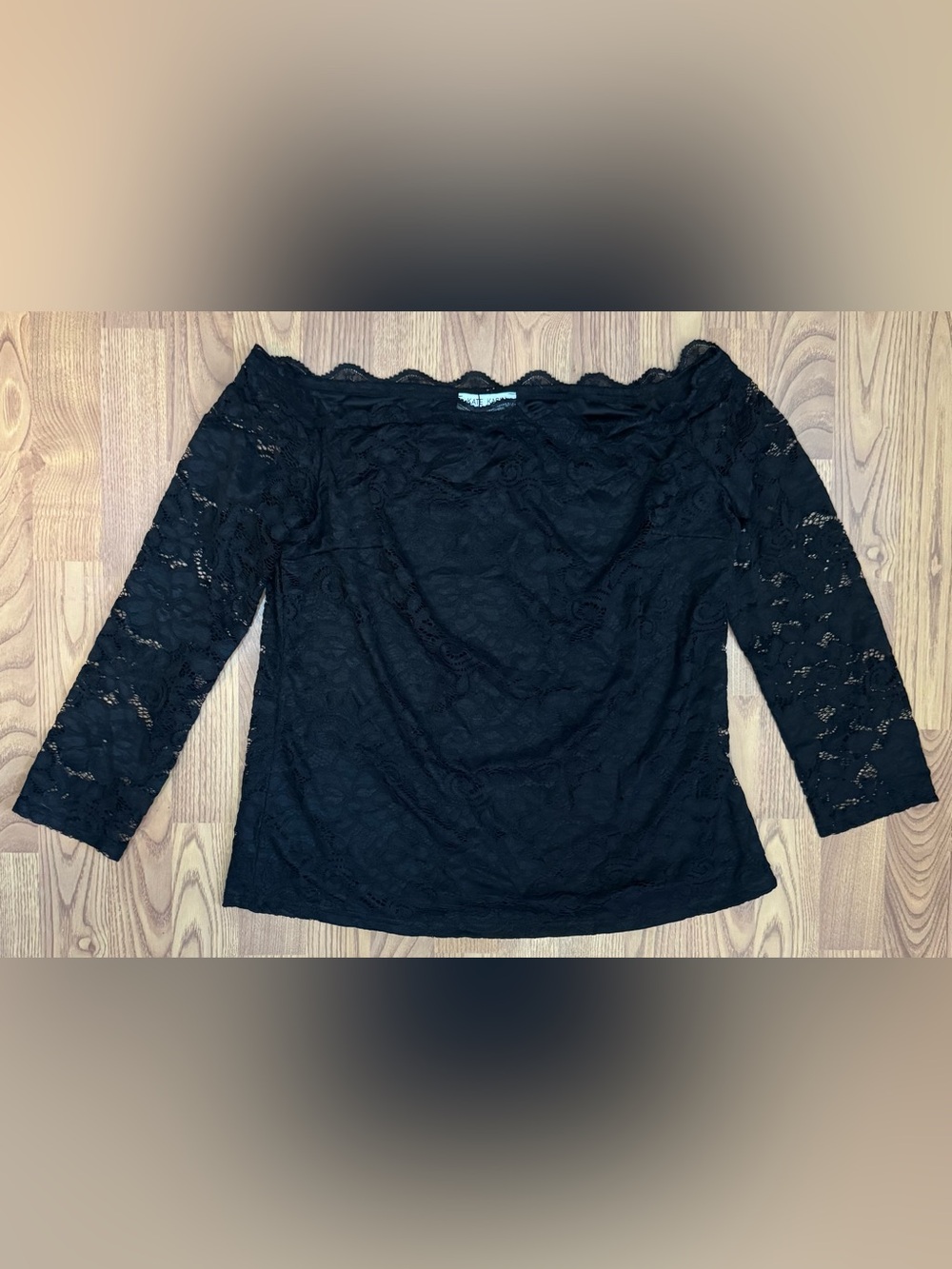 ❤️ NWT Size 2XL Black Lace Off-Shoulder Women's Party Top Blouse Sexy Shirt (B9)